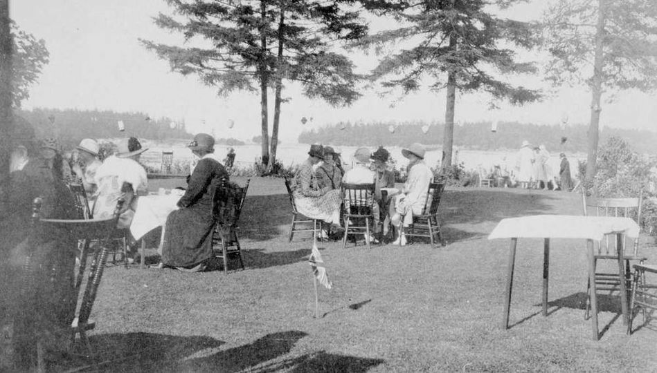 1920 tea party at Newcastle home BC archives E_03414
